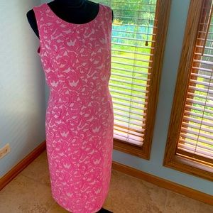 Jacquard sheath dress